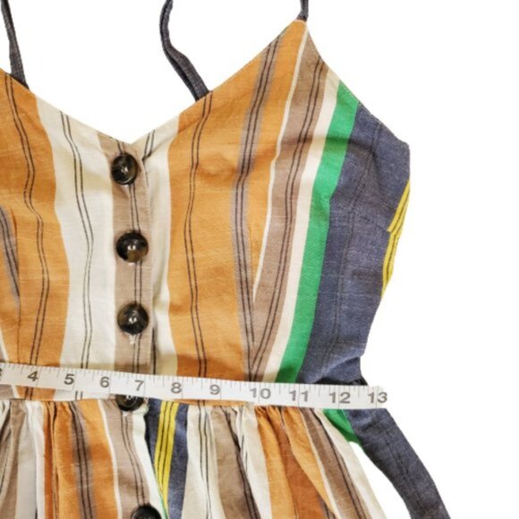 JAPNA Women's Striped Button-Front Midi Dress Multicolor Size S - Picture 9 of 10